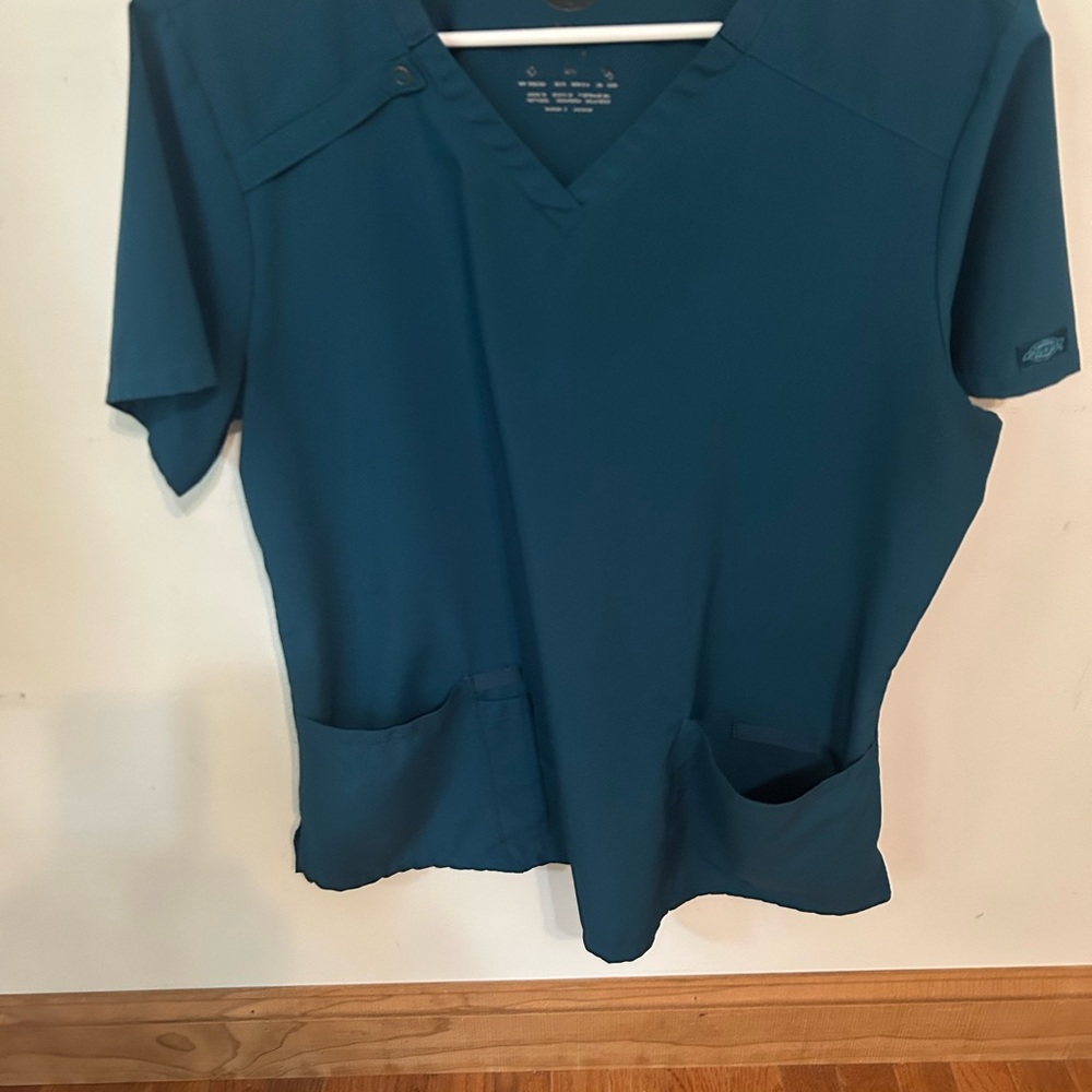 Dickies Teal Scrub Top